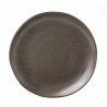 Set 6 plato porcelana grafito 27cm Terra