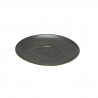 Set 6 plato Té porcelana grafito 14cm Terra