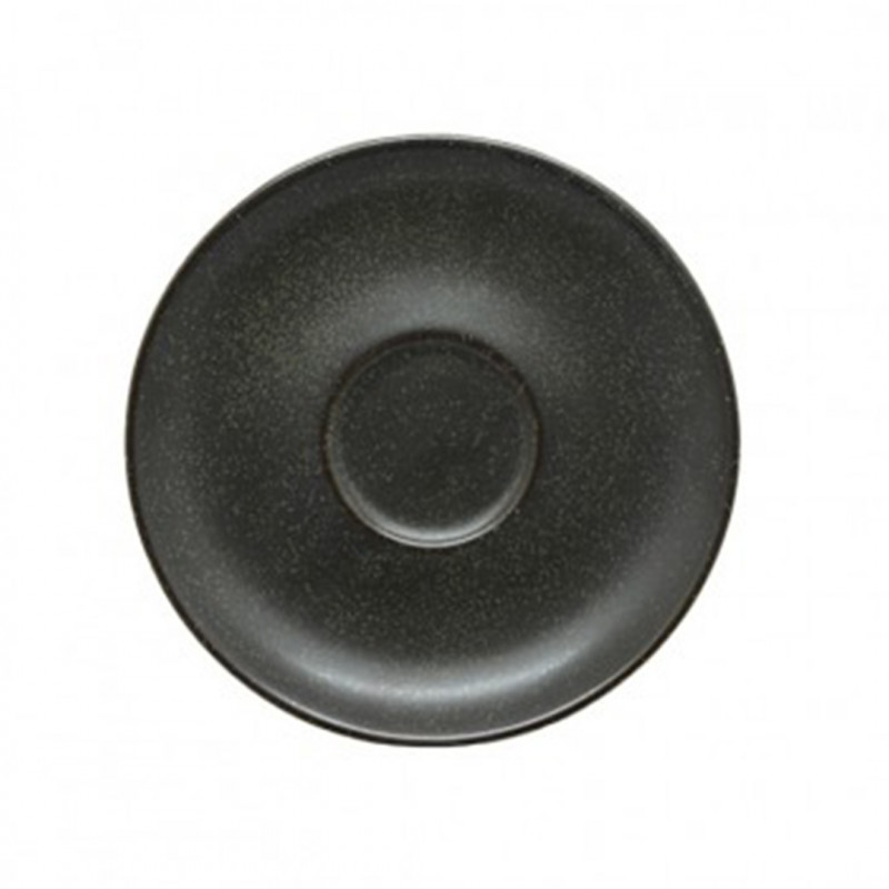 Set 6 plato Té porcelana grafito 14cm Terra