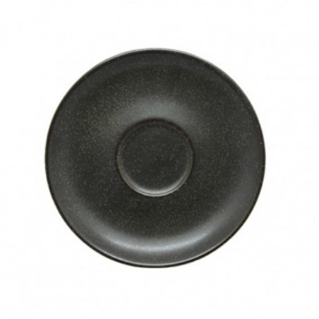 Set 6 plato Té porcelana grafito 14cm Terra