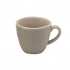 Set 6 taza café porcelana marfil 100ml Terra