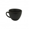 Set 6 taza té porcelana grafito 230ml Terra