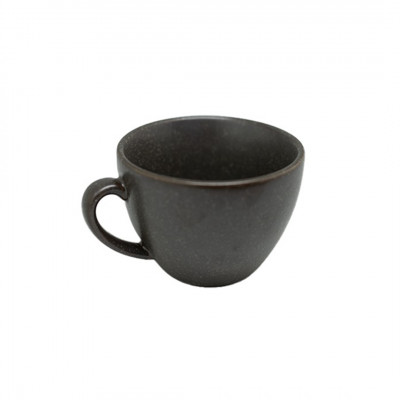 Set 6 taza té porcelana grafito 230ml Terra