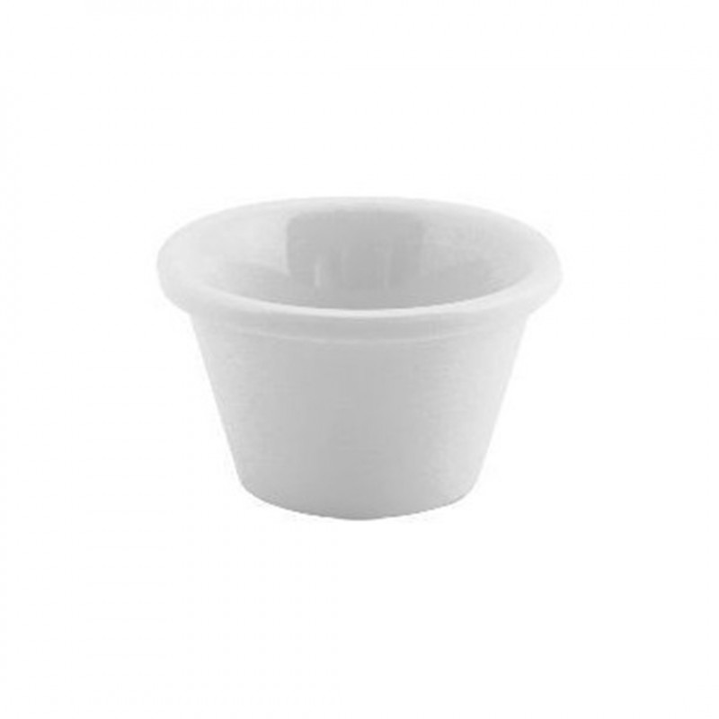 SET 6 RAMEKIN HOTEL LISO 45ML  PORC BLANCO