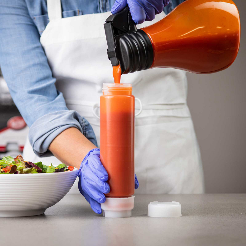 Botella salsa plástico 470ml 6 unidades Tablecraft