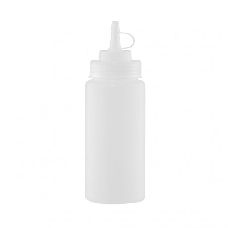 BOTELLA SALSA PLAST TRANSP 470ML/16OZ BOCA ANCHA JD-BSD16-C NSF©