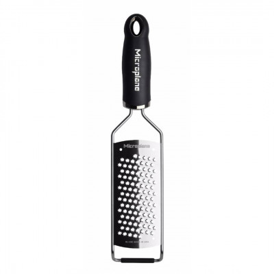 Rallador Estrella Negro Inoxidable (Queso duro, chocolate, canela, coco, ajo, jengibre) MICROPLANE