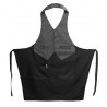 Pechera Garzon Negro/Gris