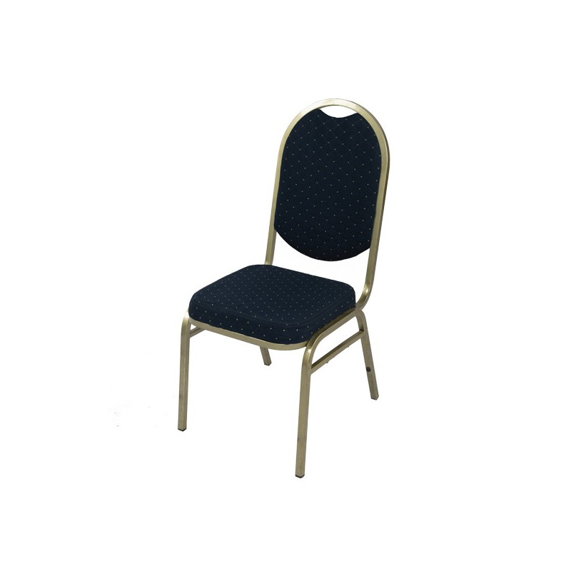 Silla Banquet apilable tapiz azul
