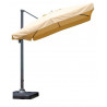 Quitasol para terraza con base beige 3x3m