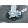 Quitasol para terraza con base beige 3x3m