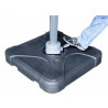 Quitasol para terraza con base beige 3x3m