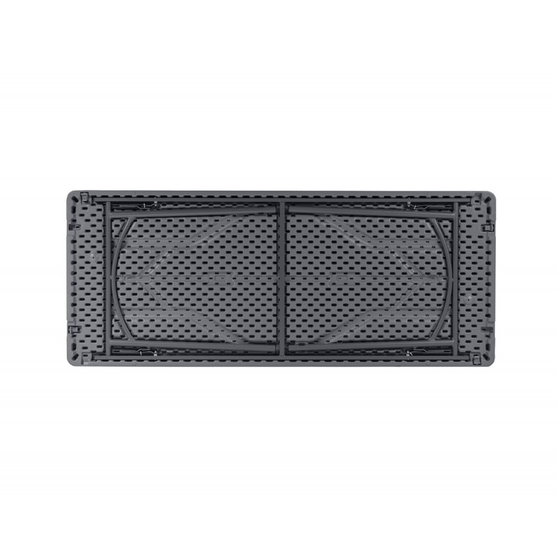 Mesa plastica gris 180x75cm Zown