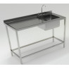 LAVAFONDO 1TZ S/I 140X60CM C/DESAGUE BC-BIG COOK