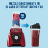 Licuadora Oster Xpert Blst3bcpg 2hp 2 Litros Vaso de Vidrio Rojo