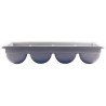 Organizador Cubiertos Pp 4 Comparti 52X29X10Cm Gris