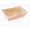 Cesta Polyrattan Rect 25X18X7Cm Beige