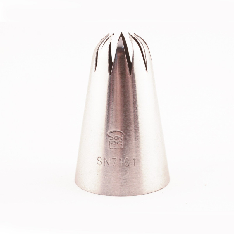 Boquilla Rizada 10P Inox Ø19.5Xø29.5X46Mm Sanneng Sn7101