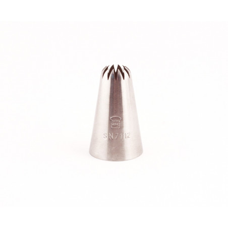 Boquilla Rizada 12P Inox Ø13.5Xø25X40Mm Sanneng Sn7112