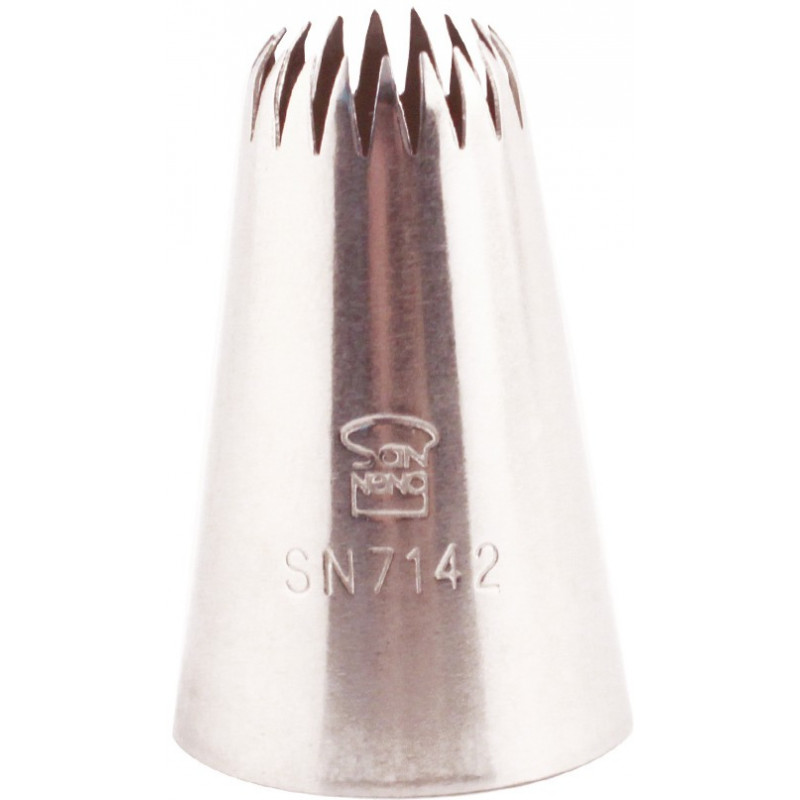 Boquilla Rizada 18P Inox Ø15Xø24X40Mm Sanneng Sn7142