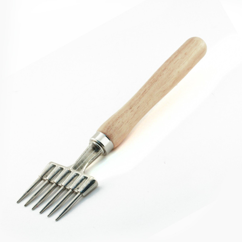 Punzon Pica Hielo Winco 6 Puntas Acero/Madera