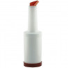 Botella Bar 1L Plast Transp C Lar C/Dosif