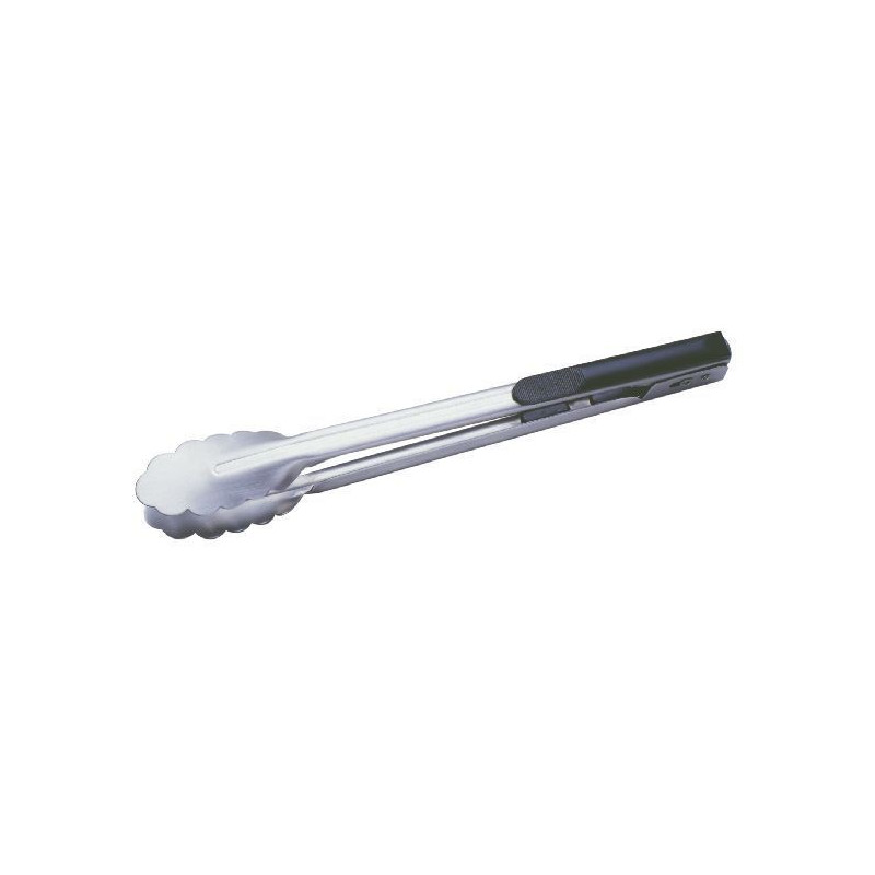 Tenaza Cocina Retractil 30Cm Inox Mango Goma Negra