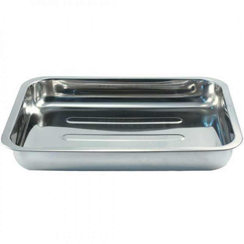 ASADERA RECT INOX 42X31X6.5CM C/ASAS ABA KMW