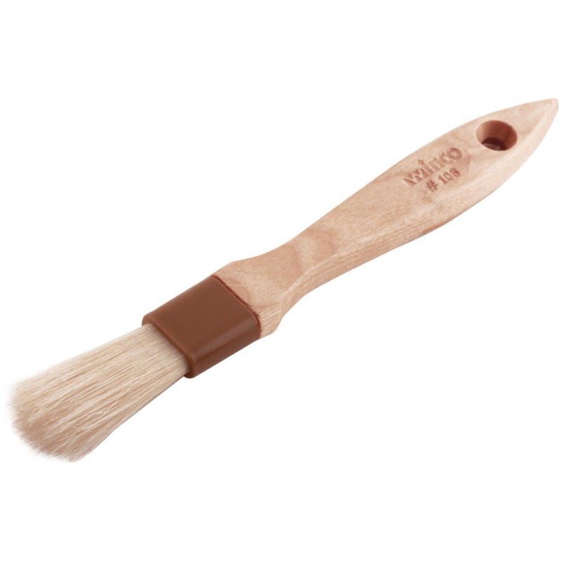 Brocha Sintetica Blanco 21X2.5Cm C/Banda Plast Madera Winco