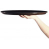 Bandeja garzón plástico antideslizante 40cm negra