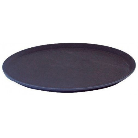 Bandeja garzón plástico antideslizante 40cm negra