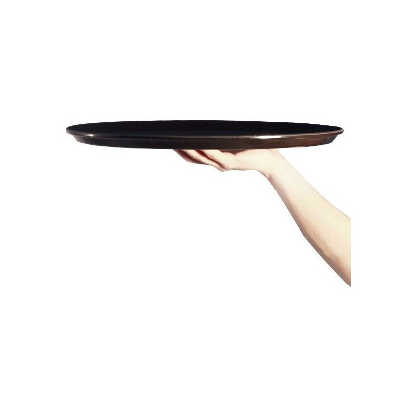 Bandeja Garzón 45cm Plástico Antideslizante Negra