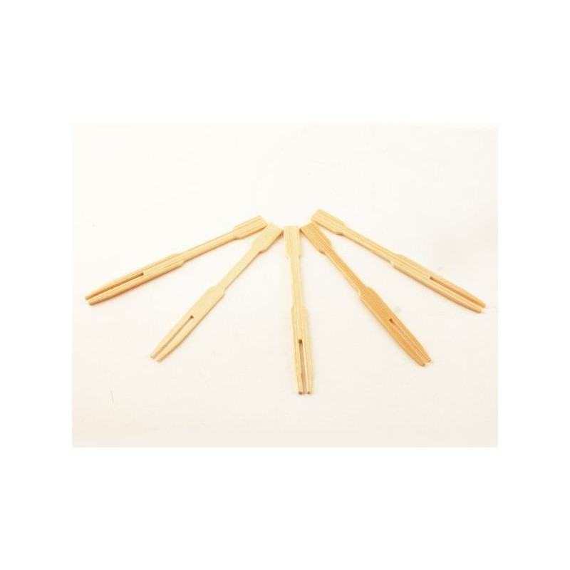 Tenedor Coctel Party Bambu 50Pz 9Cm