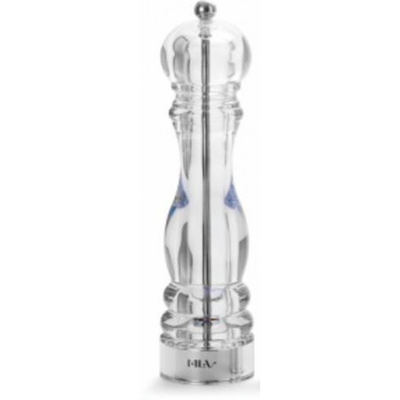 MOLINILLO PIMIENTA/SAL PC TRANSP 23XØ5.7CM MOLIENDA CERAMICA