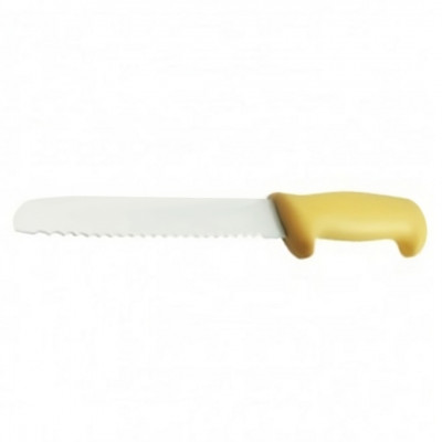 Cuchillo para Pan 20 Cm Amarillo Big Chef Maestro Inox
