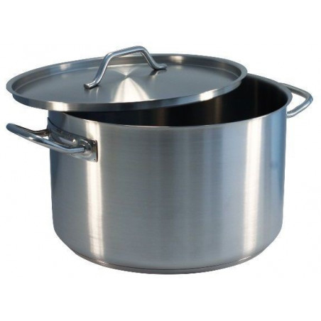 Cacerola Alta 16L Inox 1.0Mm Ø32X20Cm C/Tapa F/Difusor Big C