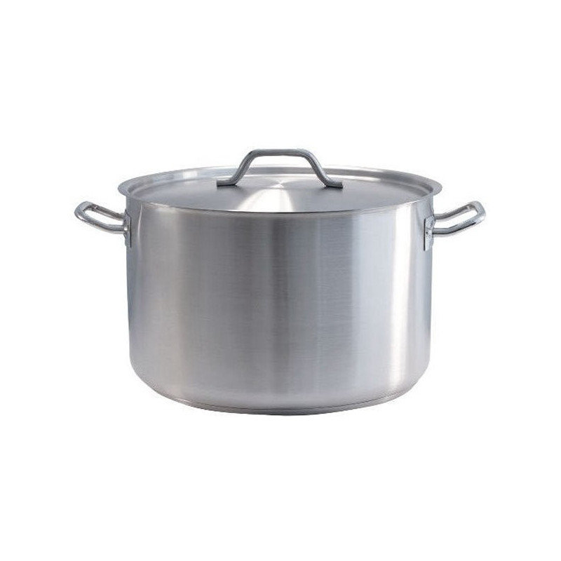 CACEROLA INOX 304 MEDIA Ø32X16CM 12LTS C/ASAS INOX 304 1.0MM F/DIFUSOR BIG CHEF