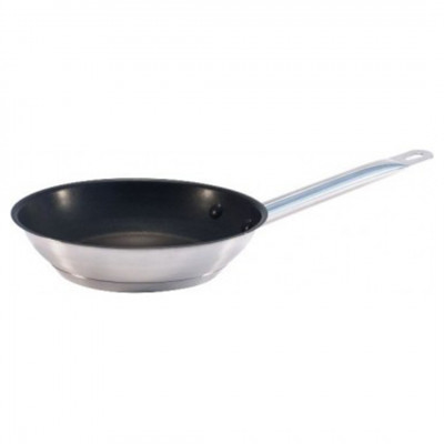 Sarten Ø20X4Cm Inox 0.8Mm Teflon Big Chef F/Difusor