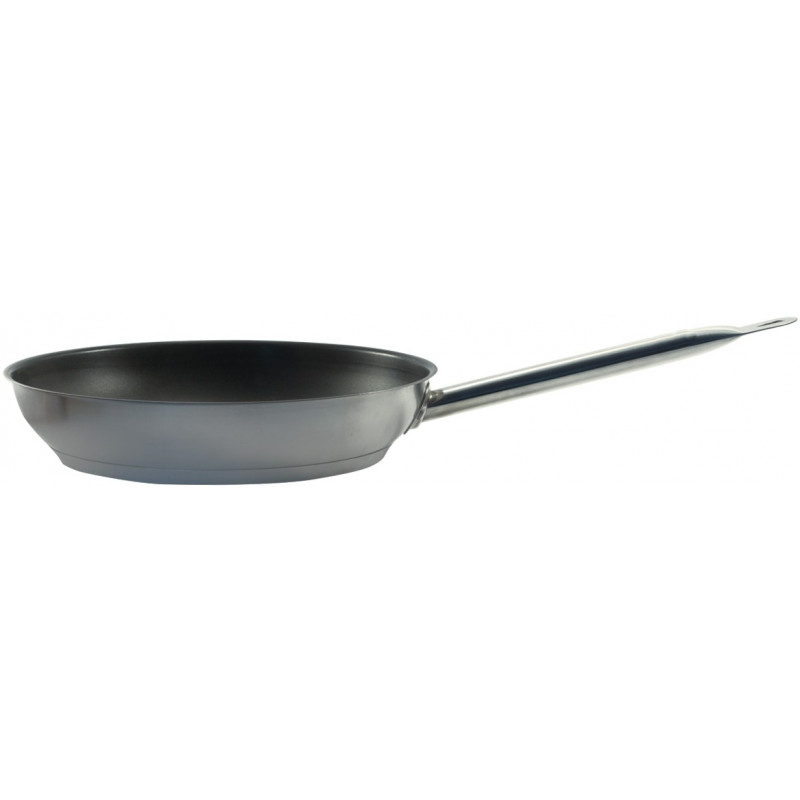 Sarten Acero Inoxidable Teflon Ø28x5cm con Fondo Difusor Big Chef