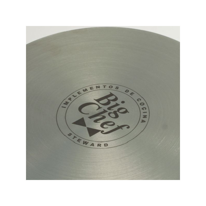 Sarten Acero Inoxidable Ø24x7.5cm con Fondo Difusor Big Chef