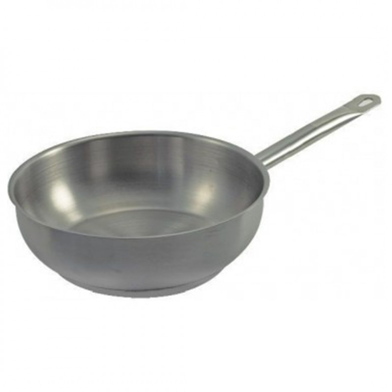 Sarten Acero Inoxidable Ø24x7.5cm con Fondo Difusor Big Chef
