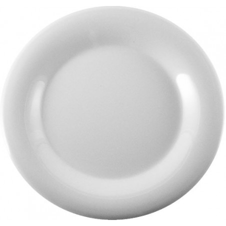 Set 6 Plato Entrada 19cm Melamina Blanco | Art