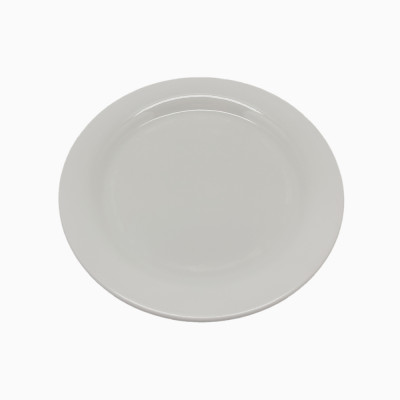 Set 6 Plato Bajo 23cm Melamina Blanco | Art