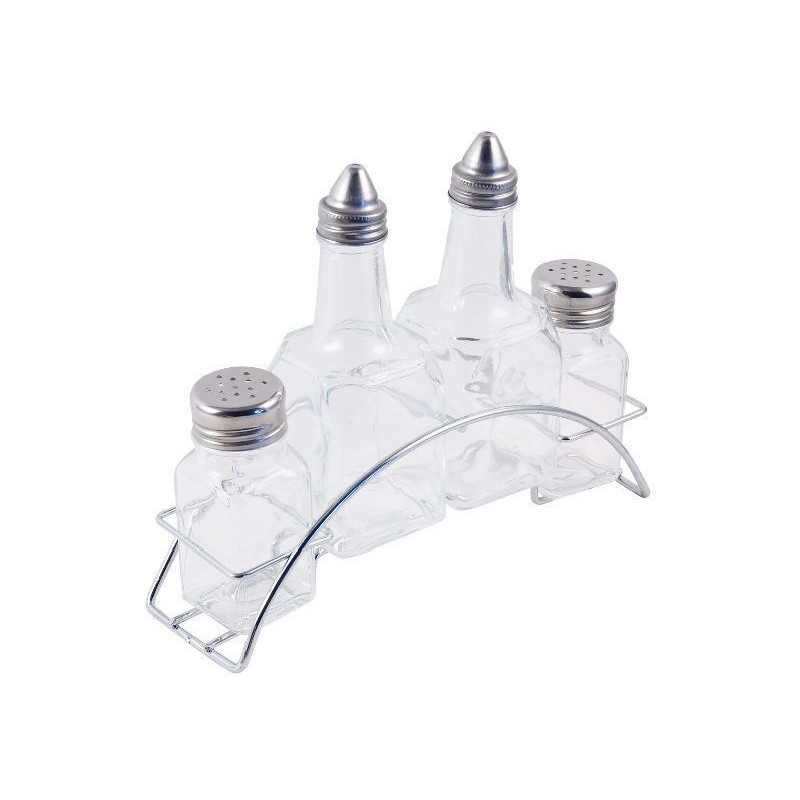 Alcuza Arc 150Ml/69Ml Vidrio Transp Set 4Pzs