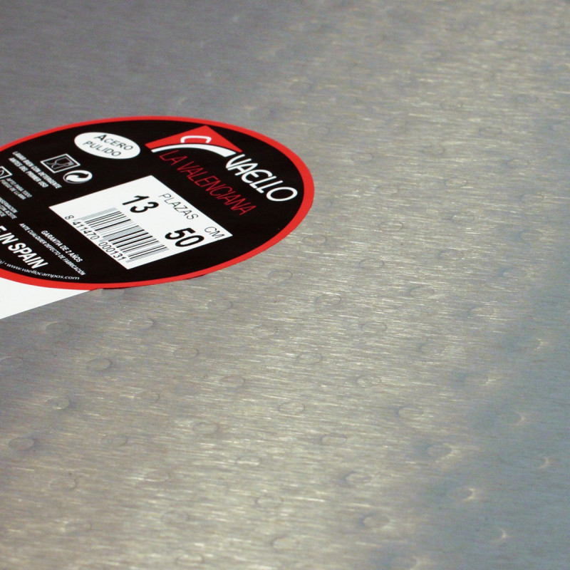 Paellera Vaello Acero Pulido 50Cm