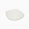 SET 6 PLATO PRISMA CAFE CUAD. 12CM PORC BLANCO