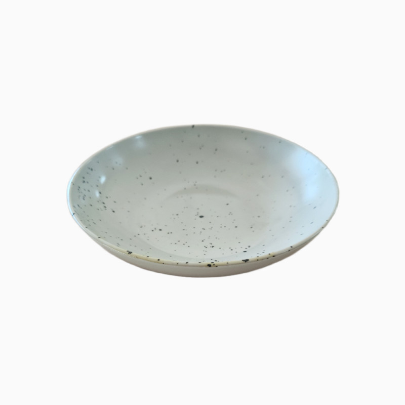 SET 3 PLATO FUSION HONDO RDO 23CM PORC MARFIL