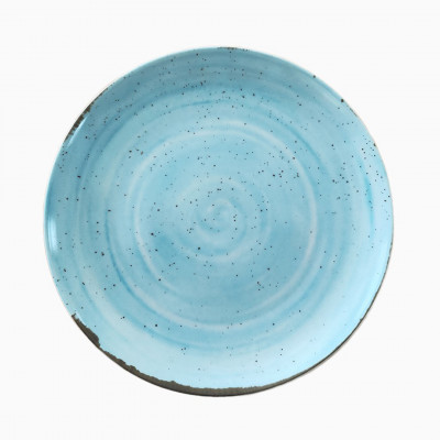 SET 3 PLATO FUSION PRES RDO 28CM PORC CELESTE