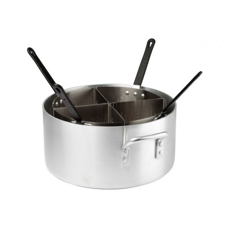 Cocedor Pastas 22L Alum 3.5Mm Set 4 Pzs Winco