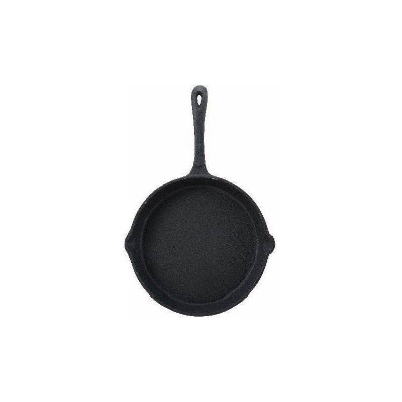 Sarten Ø25X4Cm Fierro Fundido 4Mm Esmalte Negro Big Chef